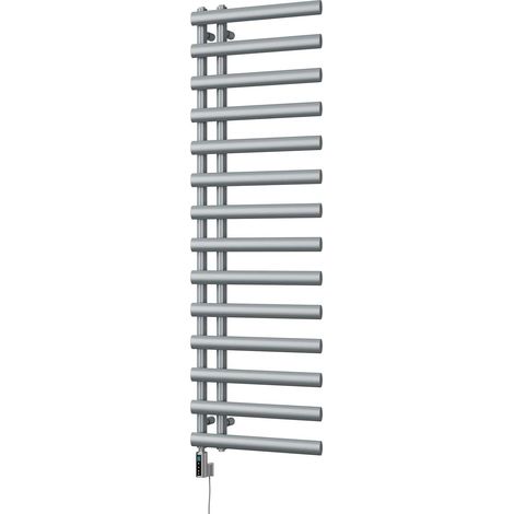 Elyan - Silver Electric Towel Rail H1592mm x W500mm 700w Thermostatic WIFI (1/3)