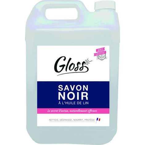 Sapone Nero all'Olio di Linseed 5 Litri - Lucido