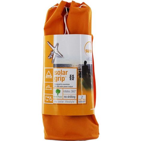 Kit de fixation panneaux solaires - SUNSEI - Grip 500 - Montage sans perçage - Rotation 360° - Pour bateaux et caravanes