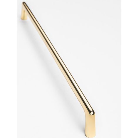 Poignée de meuble, design moderne en alliage de zinc, distance de perçage 320 mm, longueur totale 330 mm, vis incluses, pour portes d'armoires de cuisine, laiton (1/5)