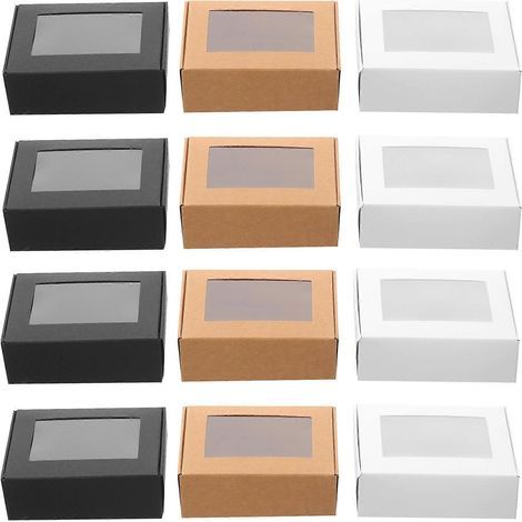 30 Gastgeschenkboxen mit Sichtfenster – 8,00 x 6,00 x 3,00 cm (1/4)