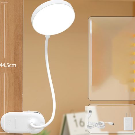 Kabelloses Nachtlicht, Leselampe mit 3 Farbtemperaturen, wiederaufladbare 3200-mAh-LED-Lampe, 360°-Dreh-Schreibtischlampe (1/5)