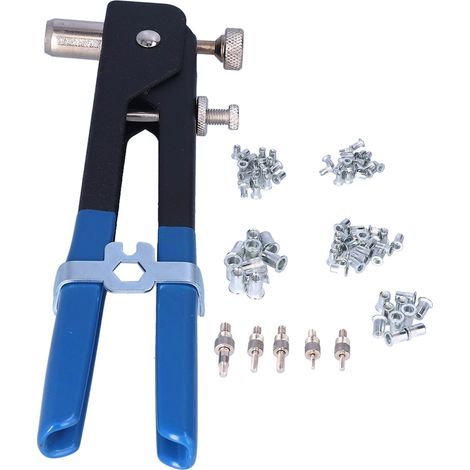 86 Rivets M3-M8, Pince à Rivets Manuelle avec Mandrins, Kit de Rivetage pour Écrous (1/5)