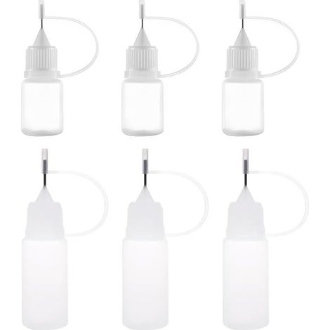 flaconi pipetta, flaconi in plastica, flaconi a pressione, flaconi vuoti per colla, flaconi di precisione, 5 ml/10 ml