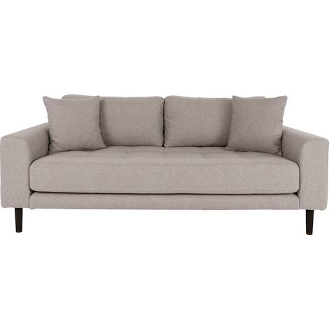 Lido Sofa 2,5 Personen 2 Kissen braun.
