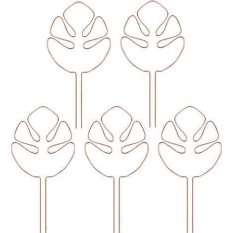 Lot de 5 supports pour tiges de plantes - Stabilisateurs et pinces de maintien, conception unique pour les plantes grimpantes, ensemble de pinces en bambou en forme de carapace de tortue, support idéa (1/5)