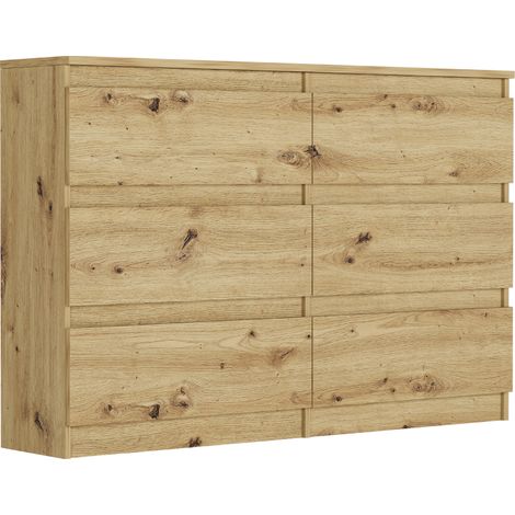 Schmale Kommode mit Schubladen Artisan 120 x 30 cm - Modern R120