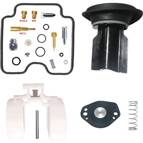 YFZ450 YFZ450B ATV450 Kit de réparation de carburateur de moto 2012-2013 YFZ 450 YFZ 450B (kit de réparation, flotteur, coupe d'air, piston)