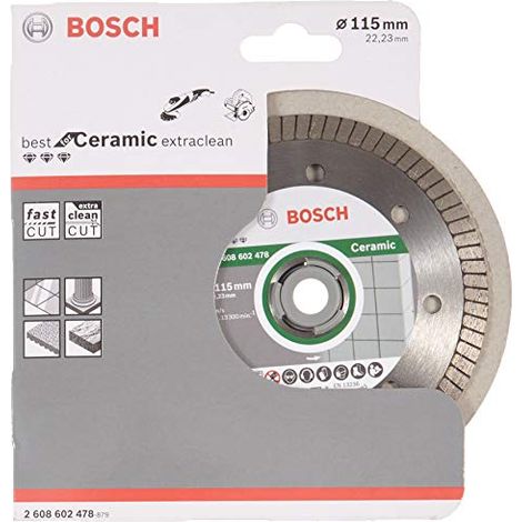 2608602478 - Disco diamantato Best for Ceramic Extra-Clean Turbo 115 x 22,23 x 1,4 x 7 mm