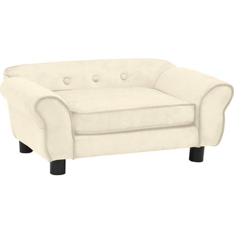 Divano per cani 72 cm peluche crema 020000137