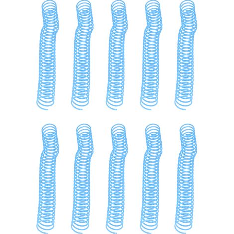 10er-Set Spiralbindungen mit hoher Kapazität, 29 mm Innendurchmesser, 30 Löcher, blau (1/5)