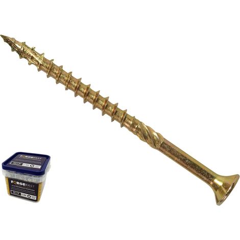 Forgefix FORFFP560YT FFP560YT Vite per Legno Compatibile con Forgefast Pozi Elite Performance ZY, 5,0 x 60 mm, Vasca da 500, Giallo, 5.0 x 60 mm