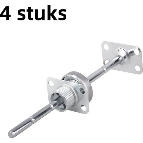 Lot de 4 rehausseurs de canapé réglables avec support pour accoudoirs et appui tête couleur argentée (1/5)