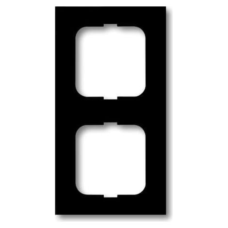 Cadre 2 Postes Futur Linear Noir Matt 2CKA001754A4534 ABB BJE76009