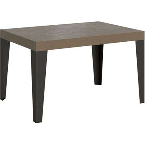 Tavolo allungabile 120/380x90 cm Flame tortora gambe antracite