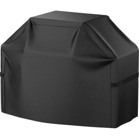 Housse de barbecue – 147 x 61 x 117 cm – Noire – Imperméable – Coupe-vent – 3-5 brûleurs – Protection robuste (1/5)
