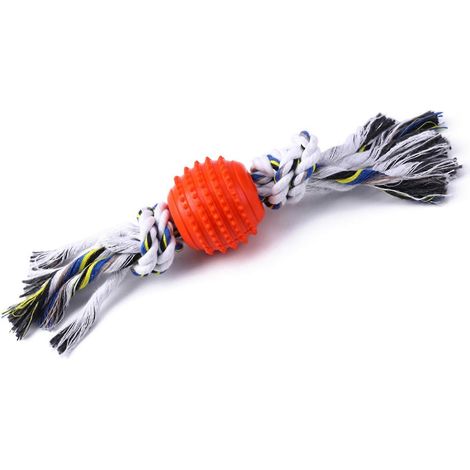 Balle-puzzle interactive pour chien avec corde, 13 couleurs, pour chiens de petite et moyenne taille (1/5)