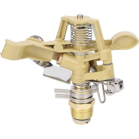 Tête sprinkler G3/4" alliage aluminium – jet irrigation – bec culbuteur gazon jardin (1/5)