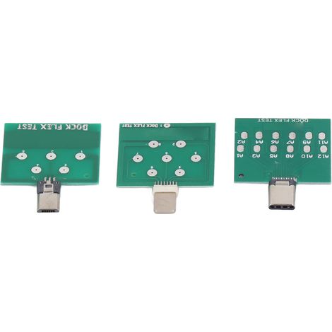 Kit de test de ports Type C Micro IP Câble de données Testeur de prises PCB Cartes de détection d'interface téléphonique (1/5)