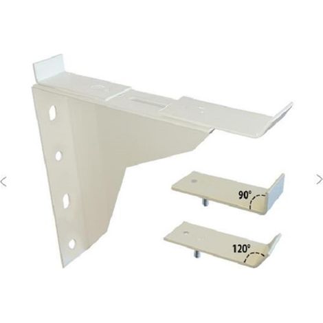 Plombelec – Console ING fixation lavabo collectif réglable 180 à 255 mm – Finition peinture epoxy blanche – Adaptable à tous les lavabos – A186300 (1/4)