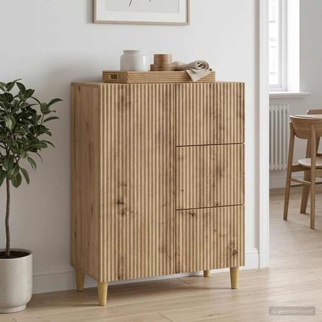 Aparador Roble artisan 66 x 34,5 x 90 cm Madera de Ingeniería (1/4)