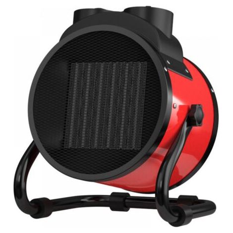 Chauffage céramique 2000 W, radiateur électrique PTC, avec protection contre la surchauffe, adapté aux chantiers de construction (1/4)