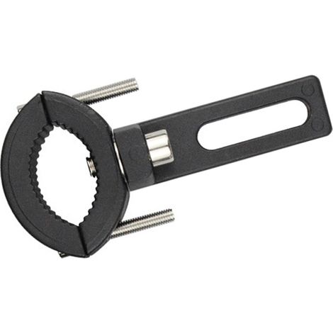 Support fixation barre de led moto aluminium caoutchouc noir brillant anti-choc anti-rouille 2.2-3.5cm / 0.9-1.4in (1/5)