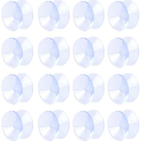 Ventouses à double ventouse Mikikit pour verre, lot de 20, avec patins (1/5)