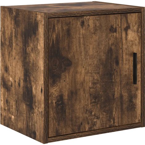 Armario de pared para garaje de madera de ingeniería 40 x 30 x 41 cm almacenamiento práctico acabado roble ahumado mate 020051425 (1/5)