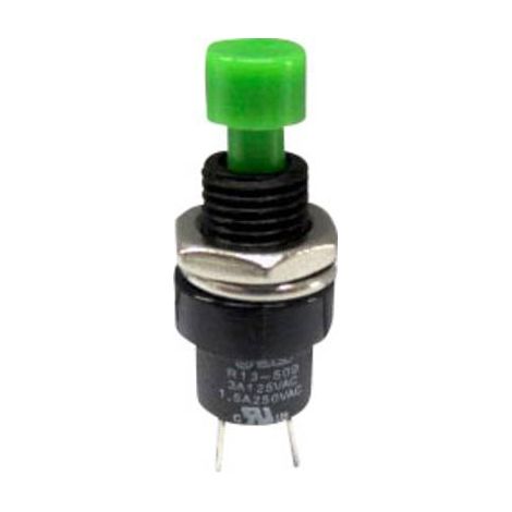 BOUTON POUSSOIR À PRESSION TRU COMPONENTS TC-R13-509A-05GN 1587748 250 V/AC 1.5 A 1 X OFF/(ON) À RAPPEL 1 PC(S)