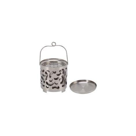 Mini chauffage de camping en acier inoxydable – Réchaud chauffant portable pour extérieur et randonnée (1/5)
