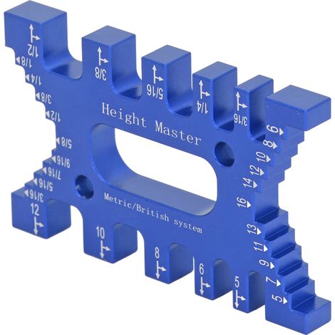 Gabarit à queue d'aronde, pied à coulisse, échelle laser de haute précision, règle de mesure pour scie à défonceuse et menuiserie, bleu (1/5)