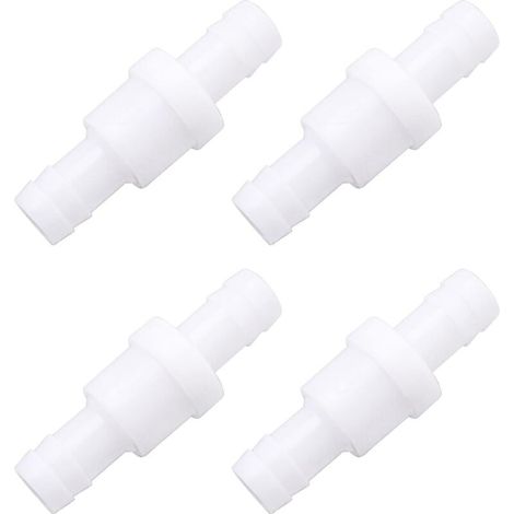 4pcs Clapet Anti-retour à Sens Unique Air Eau Gaz 10mm Clapet Anti-retour en Plastique Remplacement pour Traitement de l'eau Purification de l'air (1/5)