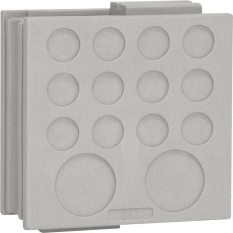 Icotek DT 1 Kabeldurchführung   Klemm-Ø (max.) 12.2 mm  Elastomer Grau 1 St.
