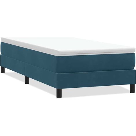 Maison Exclusive - Boxspringbett ohne Matratze Dunkelblau 100x210