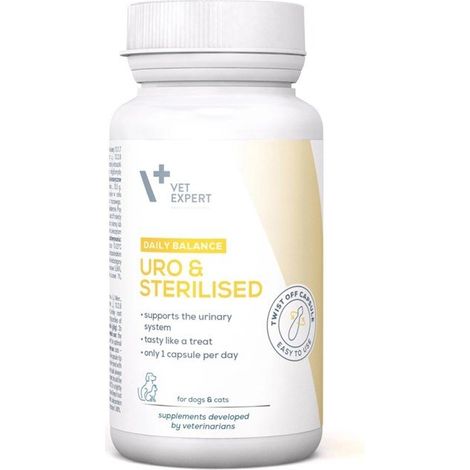VetExpert Uro & Stérilisé 30 Capsules (1/2)