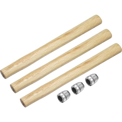 13.8" Manches En Bois De Remplacement Pour Marteau Avec Cales Rondes Pour Tête Ronde Ou Octogonale De 4lb Charpente Menuiserie Construction Bricolage Outils De Massue Et Hache (1/5)