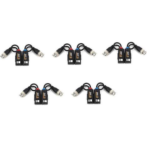 5 PS 8MP BNC Video Balun Stecker Trans P Sender CCTV Kabel HD 8MP Ahd/c (1/5)