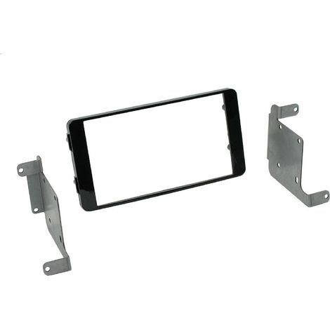 Kit Support autoradio compatible avec Mitsubishi L200 Fiat Fullback Noir brillant
