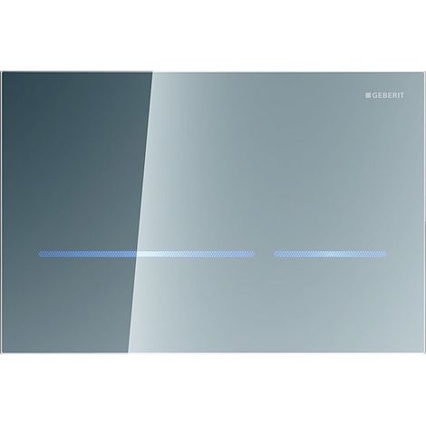Geberit Sigma80 Betätigungsplatte für 2-Mengen-Spülung, eckig, (1/5)