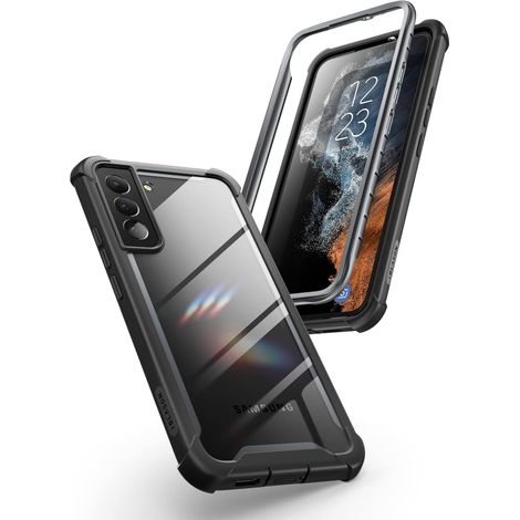 FUNDA TRASERA DELANTERA PARA SAMSUNG GALAXY S22 5G (2022) BUMPER NEGRO (1/5)