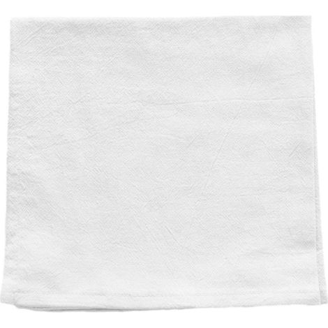 Serviettes de table carrées en coton résistant, réutilisables, bleu-gris (1/5)