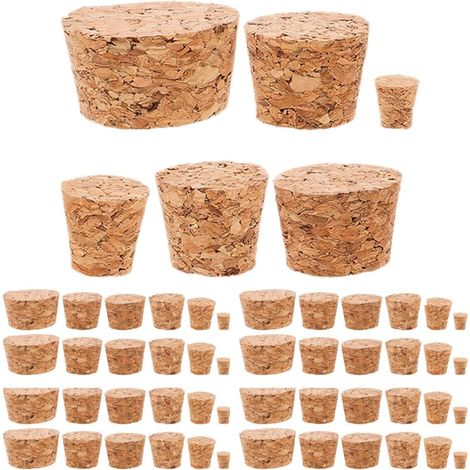 72 bouchons liège - naturels, coniques, pour brassage maison (1/5)