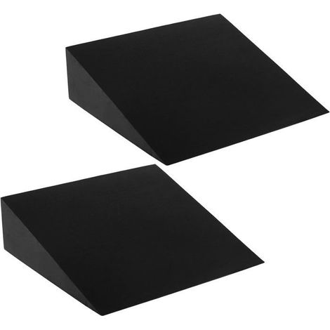 Lot de 2 cales mousse yoga 33 cm – Planche inclinée EVA – Pour étirement mollets, renforcement (1/5)