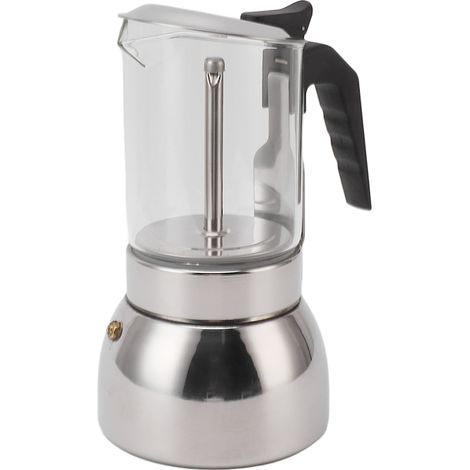 Cafetière portable multifonctionnelle à double valve en acier inoxydable résistant aux hautes températures, 450 ml, idéale pour la maison et les cafés. (1/5)