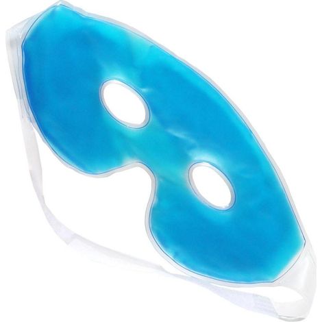 Lot de 2 Masques en Gel Chaud et Froid - Poches de Compresse Réutilisables, Patchs Faciaux pour Réfrigérateur et Micro-ondes (1/4)
