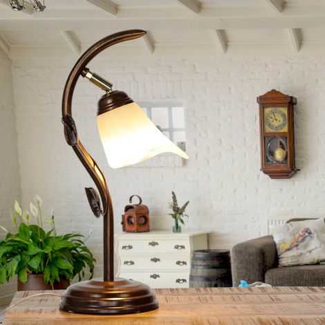Tischleuchte Landhaus 40 cm wohnlich floral (1/5)