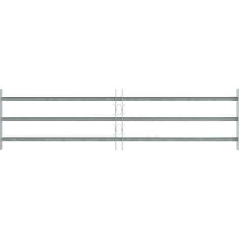 Grille réglable de sécurité de fenêtres et 3 barres 1000-1500mm