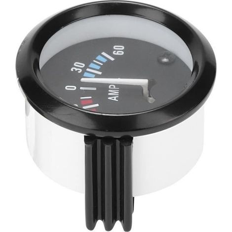 ampèremètre analogique 12V 60-0-60 AMP Ampèremètre Ampèremètre Jauge Universelle 52m / 2in Universel pour Véhicule (1/4)