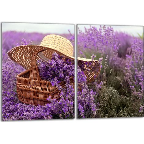 Glasschutzplatte für den Herd 2x40x52 Lavendel (1/5)